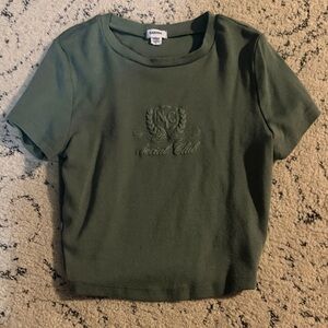 Gildan Olive Embroidered Tee